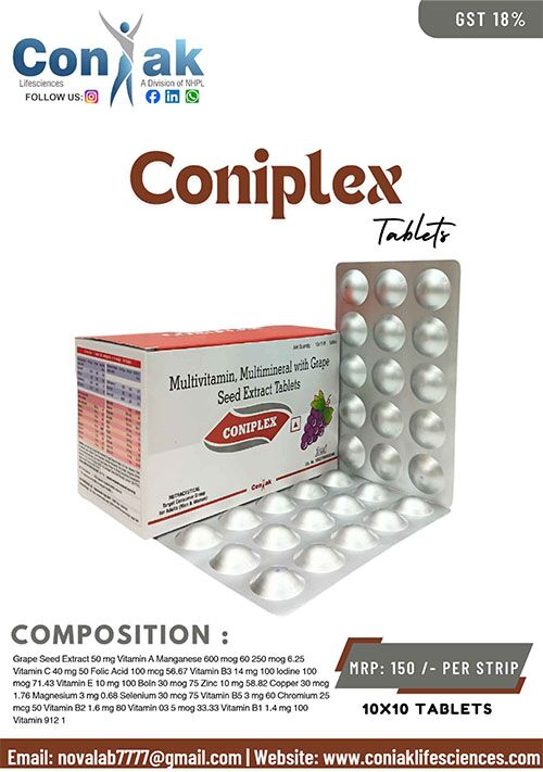 Multivitamin,Multimineral With Grape Seed Extract Tablets