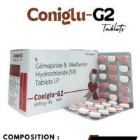 Bilayered tab of Glimepiride 2mg+Metformin (sr)500mg tab