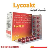 Lycopene 10% USP 4000mcg,Lutein 10% USP 4000mcg, Betacarotene 30% usp 5.17mg, Black grape seed Extract Selenium dioxide monohydrate usp 25mcg,Zinc Sulphate monohydrate IP 10mg
