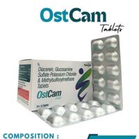 Diacerein 50mg+Glucosamine Sulfate Potassium Chloride 750mg+MSM 250mg