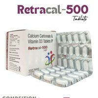 Calcium carbonate 500 mg ,vit d3 250 I.U tab