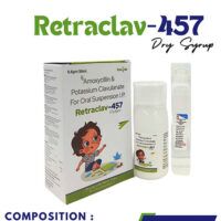 Amoxycillin 400mg+Potassium Clavulanate 57mg dry syp (Monocartoon)