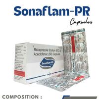 Aceclofenac 200 mg SR + Rabeprazole 20 mg Capsule