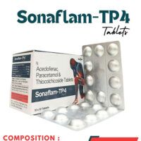 Aceclofanac 100mg+Paracetamol 325mg +Thiocolchicoside 4mg tab