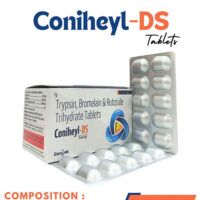 Trypsin 96mg+Bromelain 180mg+Rutoside trihyate200mg tab