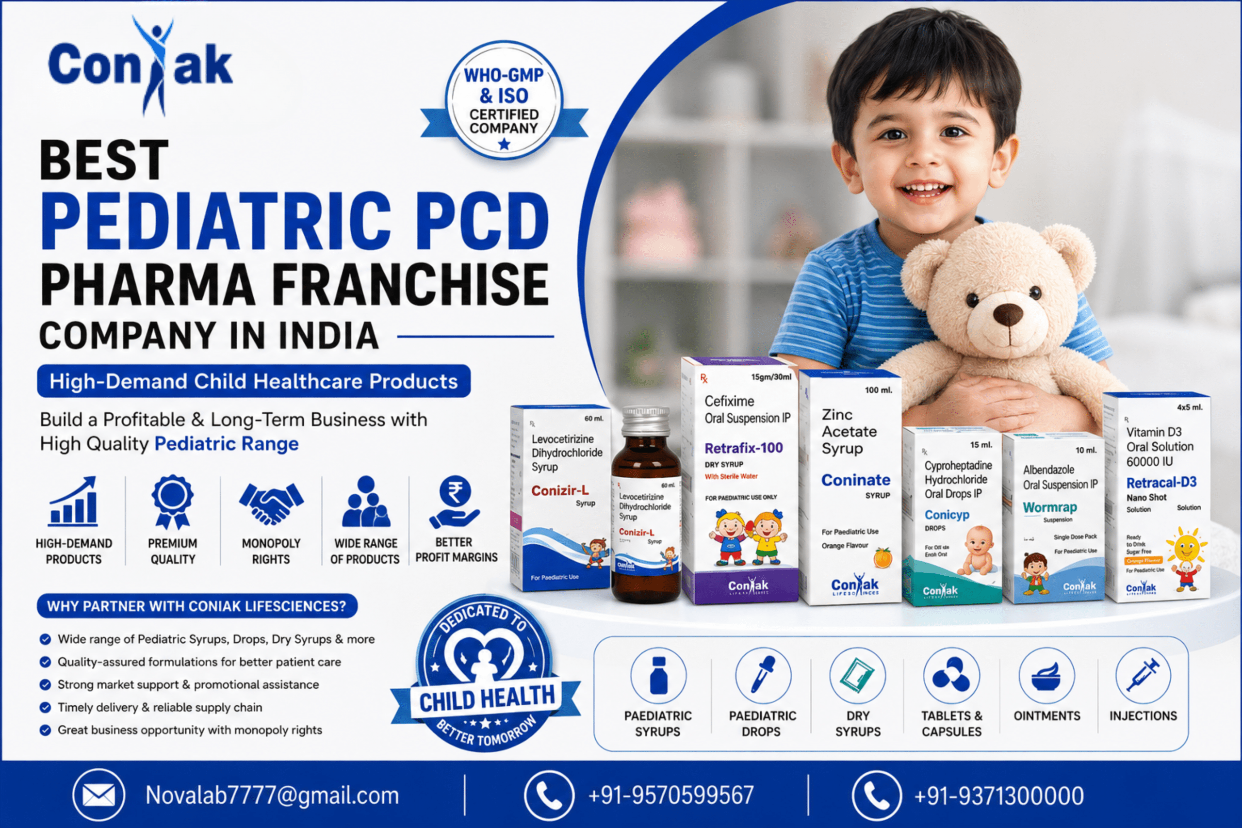 Best Pediatric PCD Pharma Franchise Company in India with High-Demand Child Healthcare Products